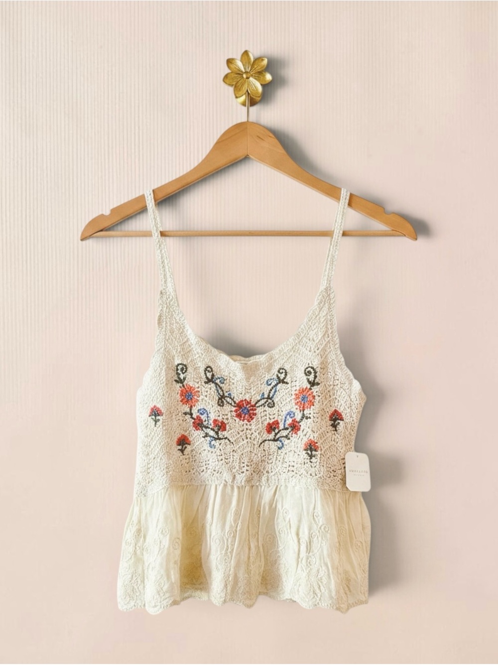 NWT Altar’d State Avery Crochet Tank Top Boho